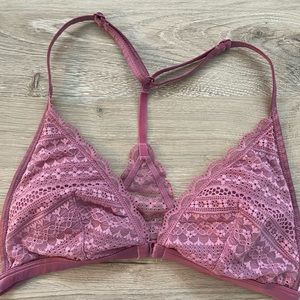 Rose colored lace bralette from Victoria’s Secret, size medium